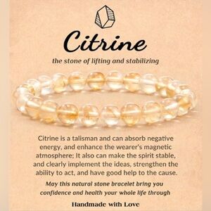 Citrine crystal bracelet ✨